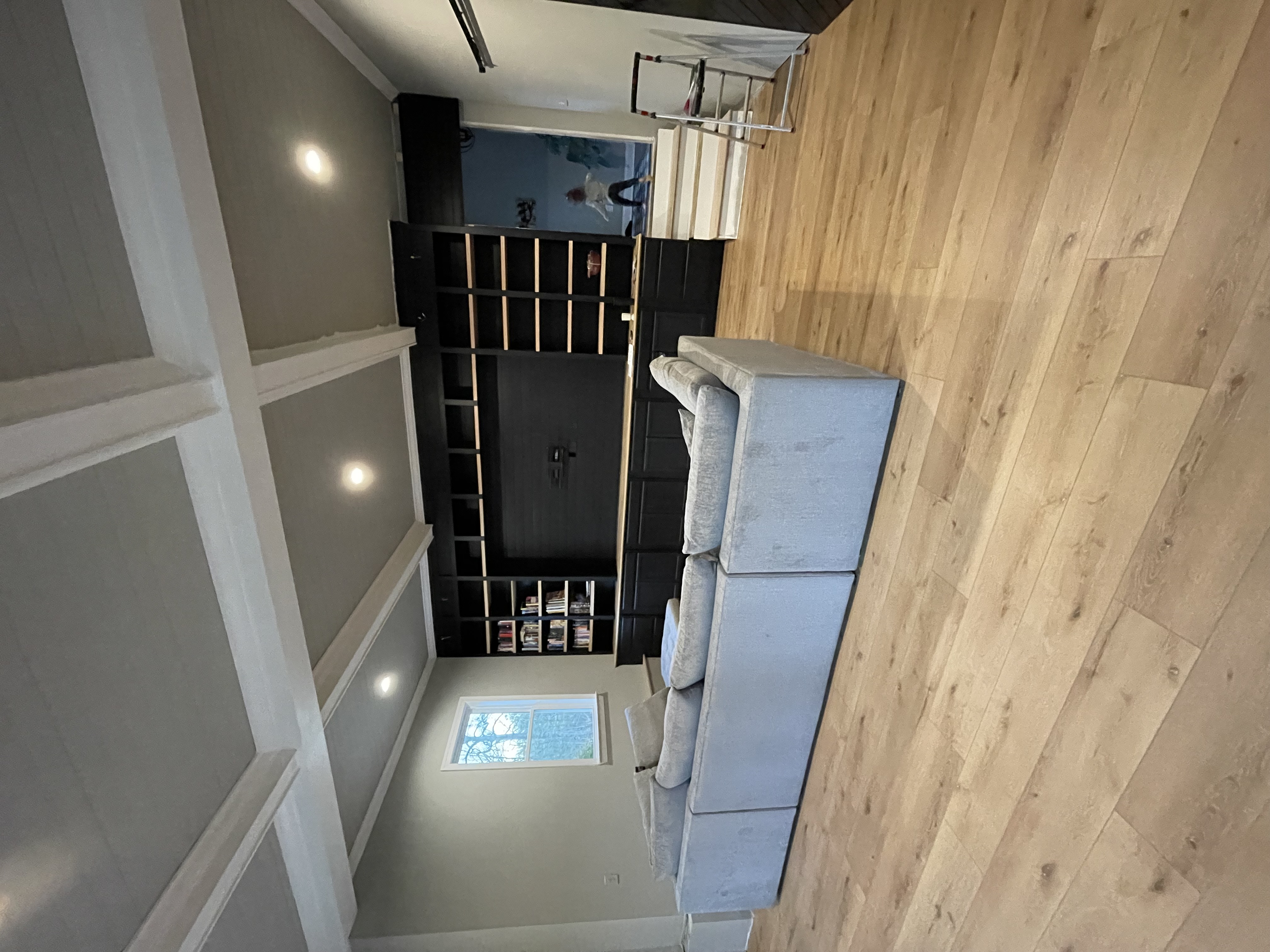 Empty living room before virtual staging